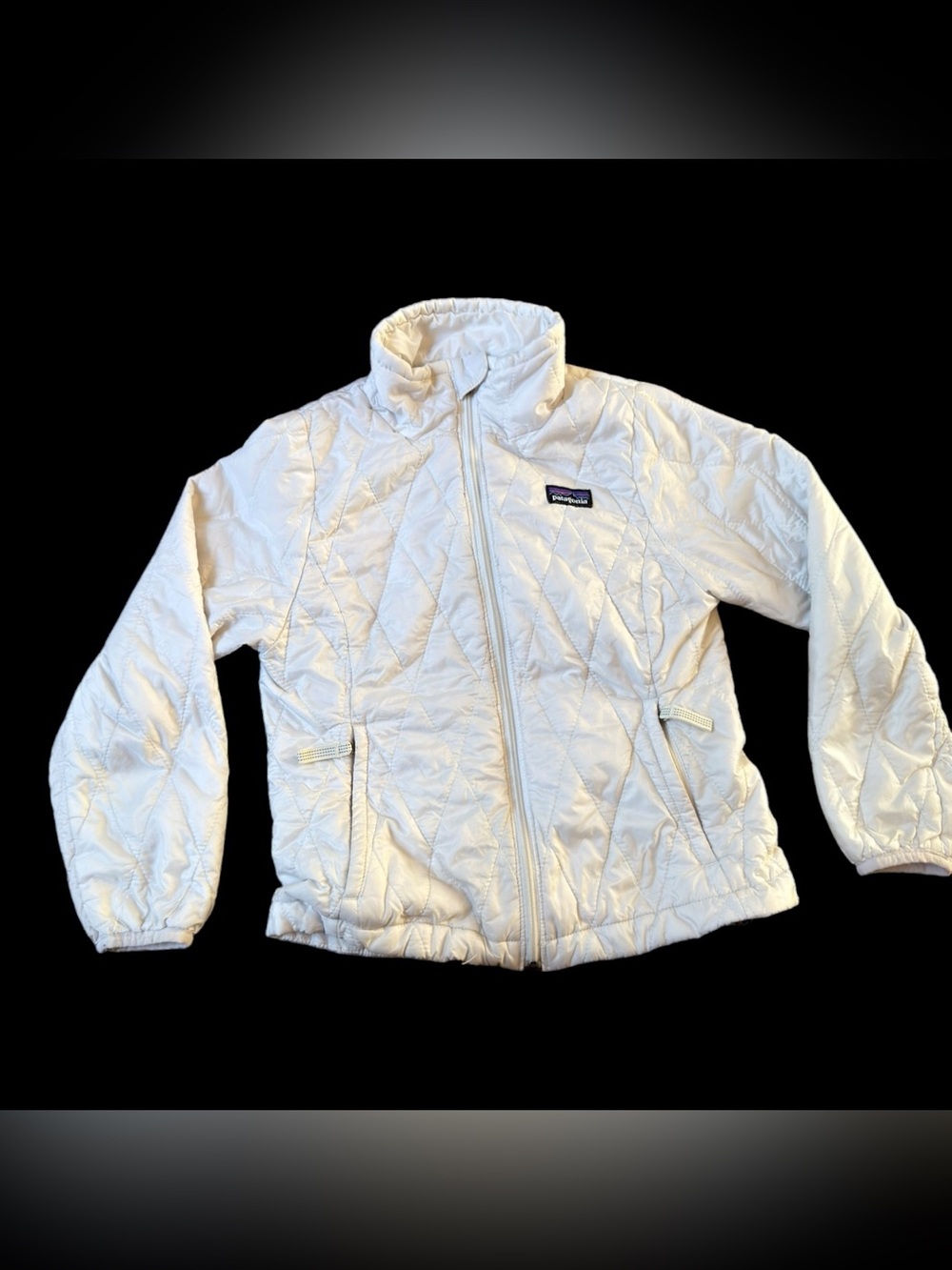 Patagonia Girls Nano Puff Jacket XS 5/6 Lightweight Quilted PrimaLoft White